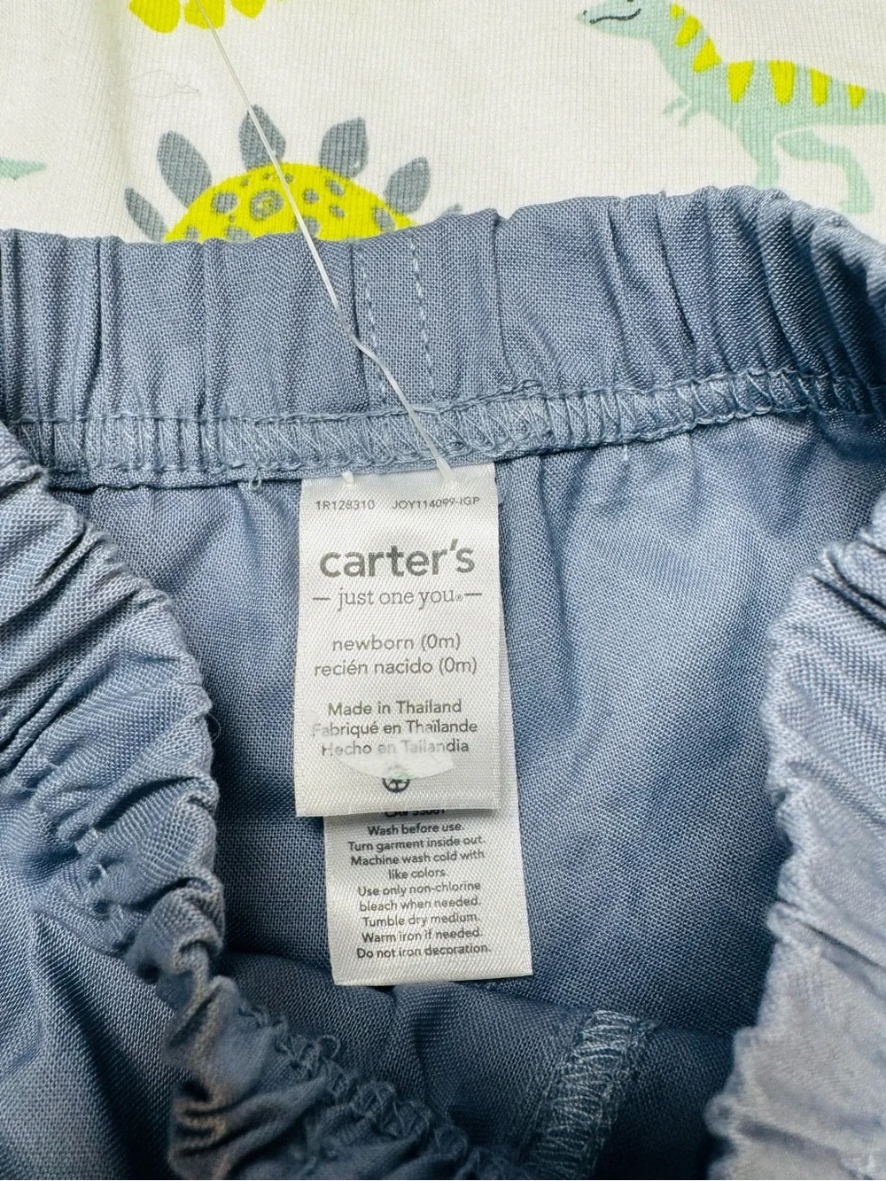 Carter’s Just One You Newborn Dinosaur 2-Piece Bodysuit & Shorts Outfit